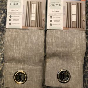 NEW! JCPenney 84” linen blend curtains
